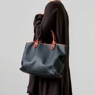 Bolso baguette en tejido reciclado Mojácar — Índigo Norte
