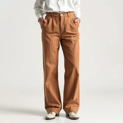 Pantalón palazzo en tejido reciclado Llanes — Costalta