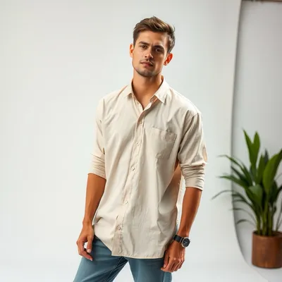 Camiseta de manga larga de algodón orgánico Lastres — Hispalis