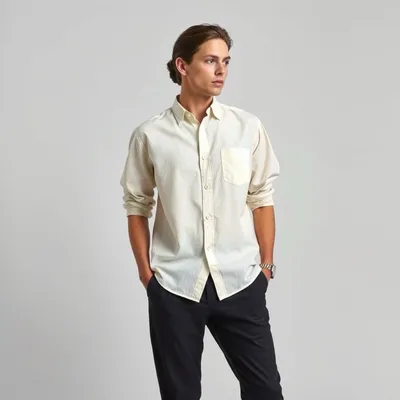 Camisa de lino de lino lavado Llanes — Hispalis