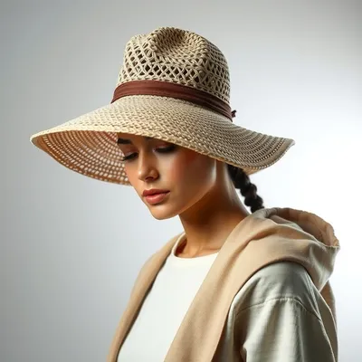 Sombrero de fieltro de lino lavado Zahara — Alondra
