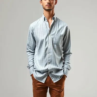 Camisa vaquera de algodón peinado Altea — Mistral & Co