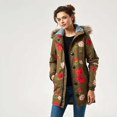 Parka con estampado floral Comillas — Mistral & Co