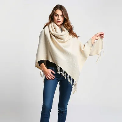 Bufanda de lana de lino lavado Ribadeo — Mistral & Co