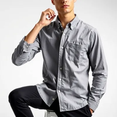 Camisa vaquera de lino lavado Zahara — Bruma