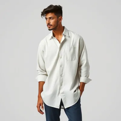 Camisa oversize de crepé Trujillo — Alondra