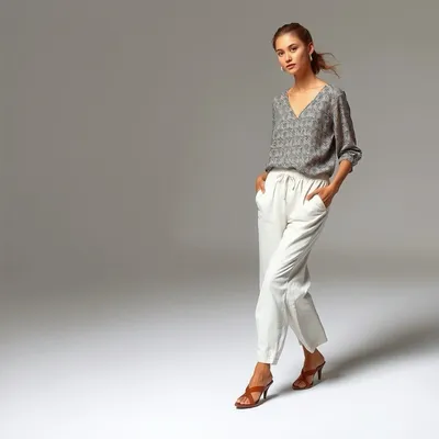Pantalón de chándal de algodón peinado Formentera — Costalta