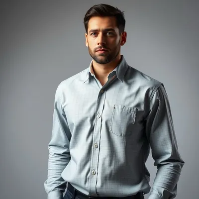 Camisa de lino en tejido técnico Almagro — Índigo Norte