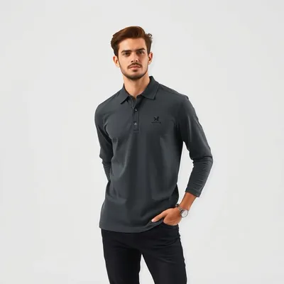 Camiseta de manga larga con detalle bordado Alquézar — Hispalis