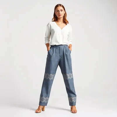 Pantalón de chándal de algodón peinado Aínsa — Duna Sur