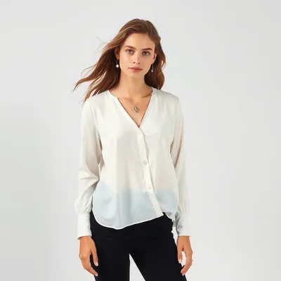 Blusa fluida de punto fino Zahara — Fábula
