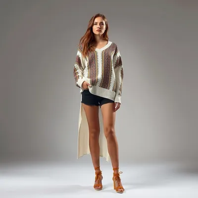 Jersey oversize de sarga Zahara — Alondra