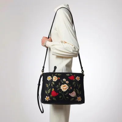 Bandolera con estampado floral Begur — Encinar