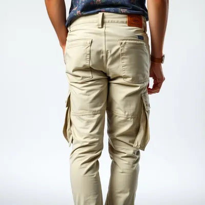Pantalón cargo con estampado floral Formentera — Bruma