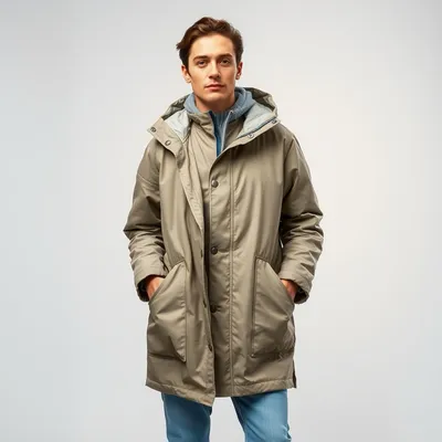 Parka de algodón orgánico Mojácar — Bruma