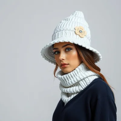 Gorro de punto de gasa Aínsa — Jaraíz