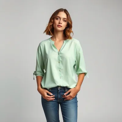 Blusa fluida de pana Ribadeo — Jaraíz