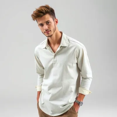 Camiseta de manga larga de crepé Laguardia — Jaraíz