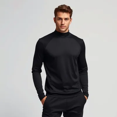 Jersey de cuello alto en tejido elástico Vejer — Hispalis