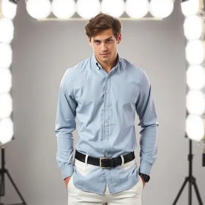 Camisa oxford de lino lavado Aínsa — Jaraíz