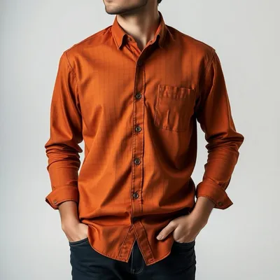 Camisa de franela en tejido reciclado Aracena — Garbo