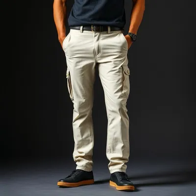 Pantalón cargo de canalé Llanes — Índigo Norte
