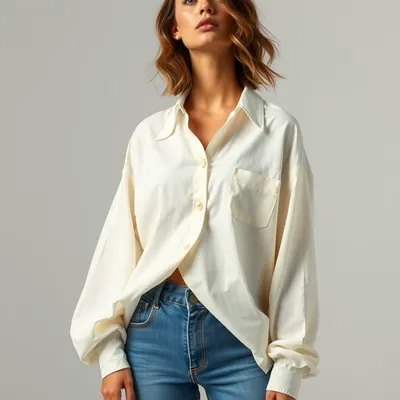 Camisa oversize de canalé Setenil — Encinar