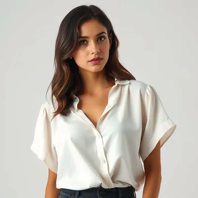 Blusa fluida de pana Trujillo — Hispalis