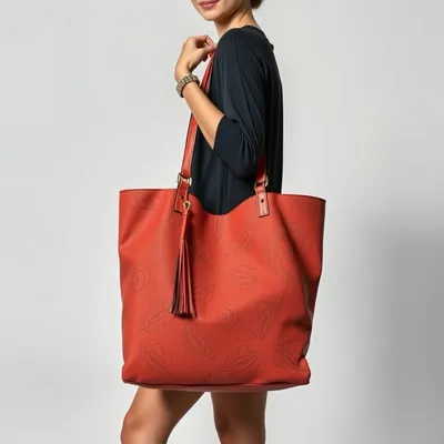 Bolso tote de sarga Baeza — Índigo Norte