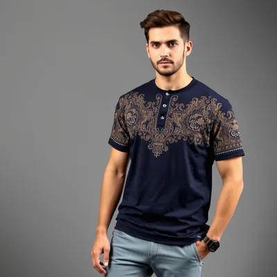 Camiseta estampada de sarga Trujillo — Garbo
