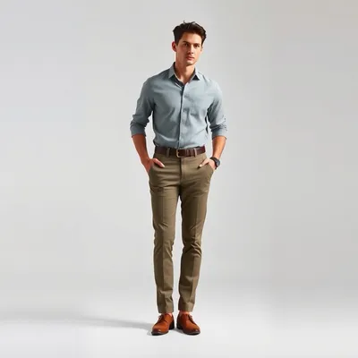 Pantalón chino de algodón peinado Setenil — Alondra