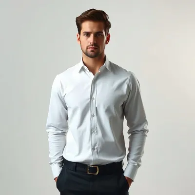 Camisa de lino en tejido elástico Almagro — Fábula