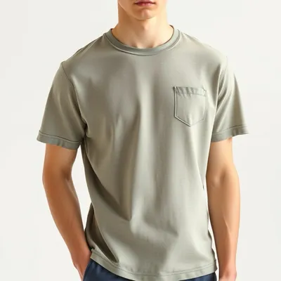 Camiseta básica de algodón orgánico Combarro — Encinar