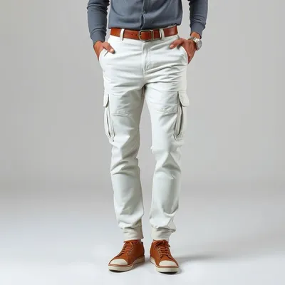 Pantalón cargo de lino lavado Lastres — Jaraíz