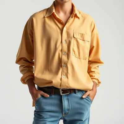 Camisa oversize con acabado lavado Aracena — Encinar