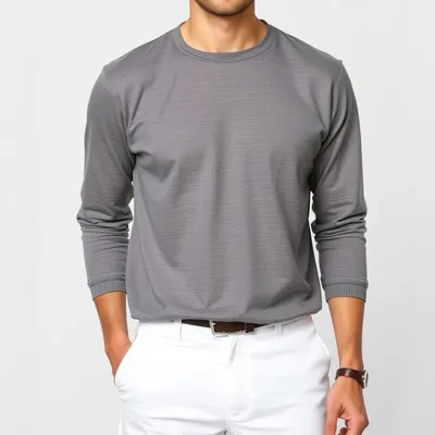 Camiseta de manga larga de lino lavado Aracena — Mistral & Co
