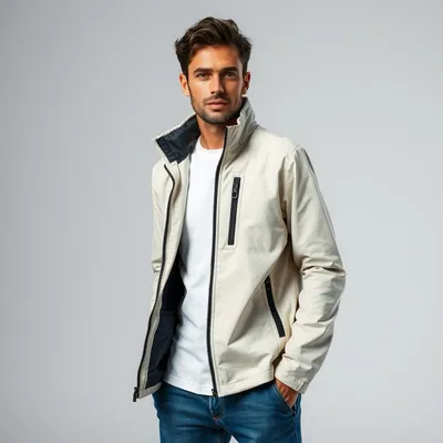 Chaqueta softshell de lino lavado Setenil — Índigo Norte