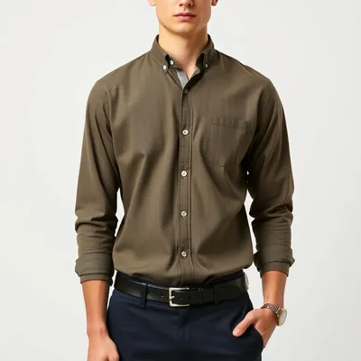 Camisa oxford de lino lavado Formentera — Costalta