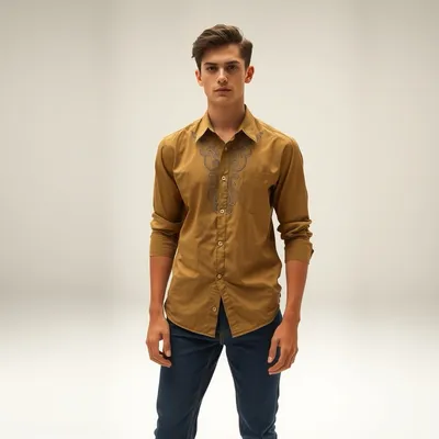 Camisa de franela con detalle bordado Sepúlveda — Bruma