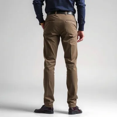 Pantalón chino de lino lavado Combarro — Encinar