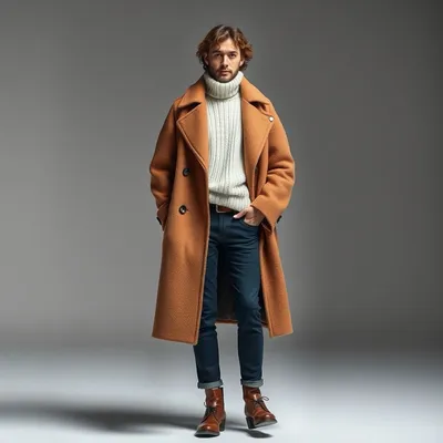 Abrigo de lana de canalé Baeza — Mistral & Co