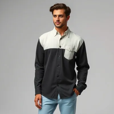 Camisa vaquera de lana merina Alquézar — Índigo Norte