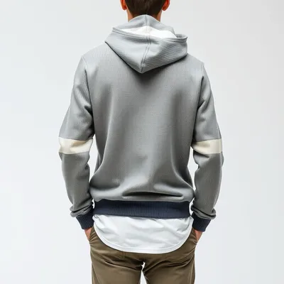 Sudadera con cremallera de sarga Getaria — Bruma