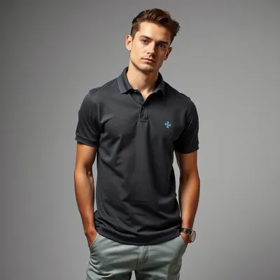 Polo de piqué en tejido reciclado Cudillero — Fábula