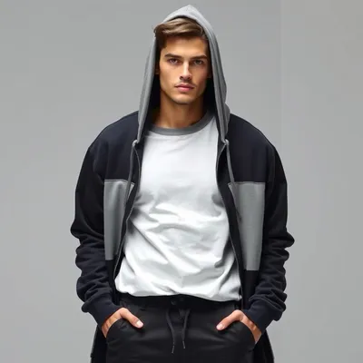 Sudadera con capucha de crepé Aínsa — Encinar