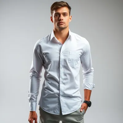 Camisa slim fit en tejido elástico Vejer — Levante Club