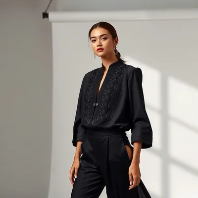 Conjunto de punto con detalle bordado Alquézar — Alondra