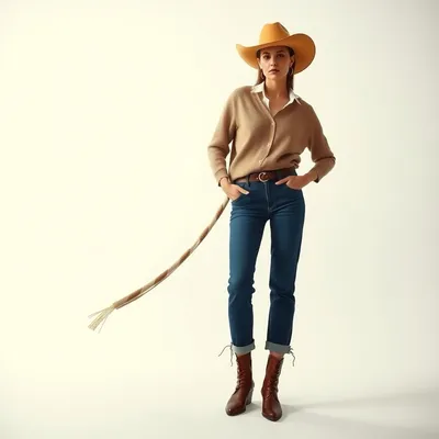 Vaquero elástico de lana merina Setenil — Bruma