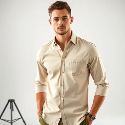 Camisa slim fit de algodón orgánico Trujillo — Índigo Norte