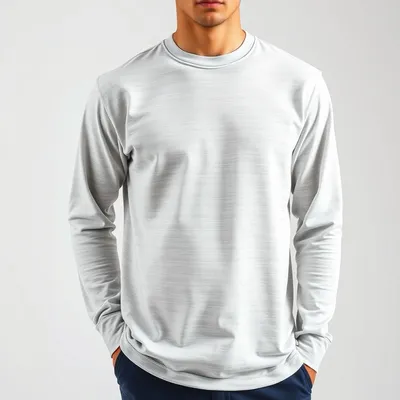 Camiseta de manga larga de algodón peinado Trujillo — Duna Sur